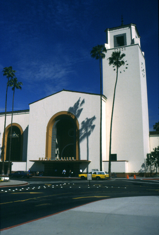 The classic Art Modern architecture of Los Angeles' Union Railway Station was the site of Peter Erskine's Secrets of the Sun: Millennial Meditations solar spectrum environmental installation in 1995.