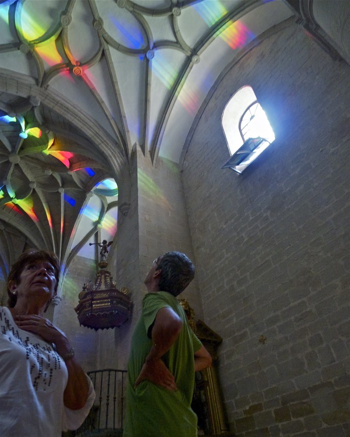 Prism - Solar Spectrum light art for a Spanish Church by Peter Erskine