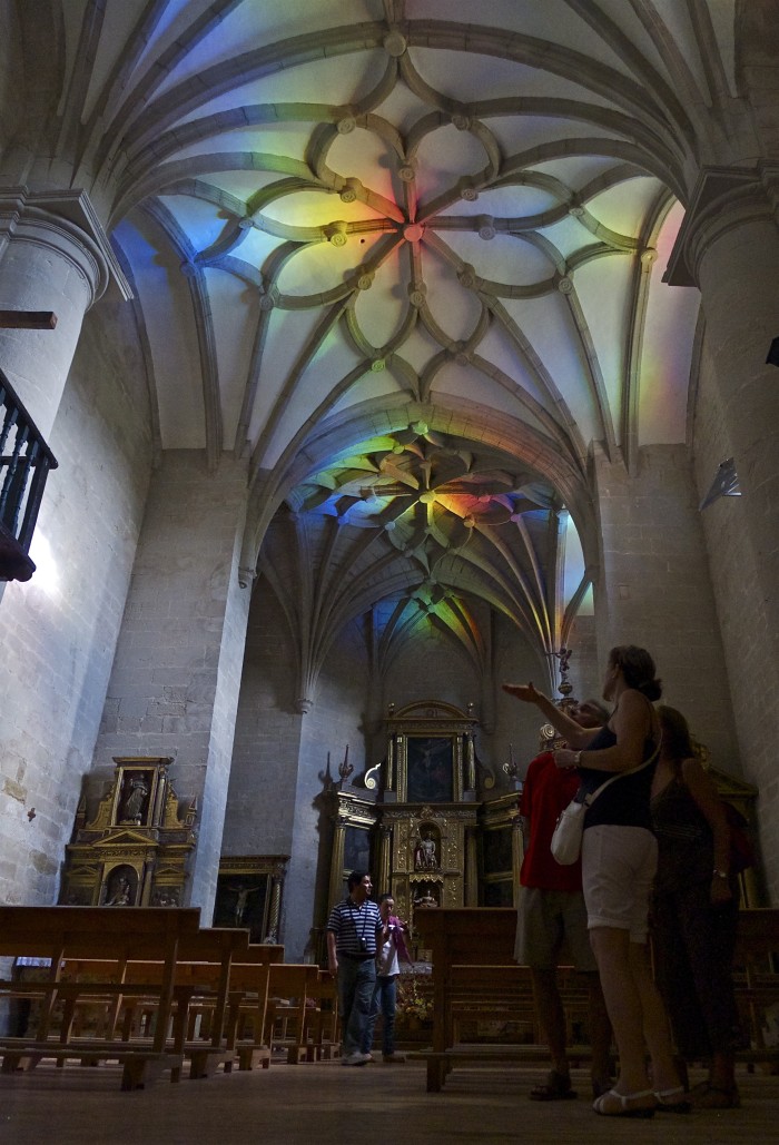 Prism - Solar Spectrum light art for a Spanish Church by Peter Erskine